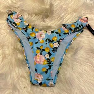 Victoria's Secret Swim Floral & Lemons Ruffled Bikini 👙 Bottom